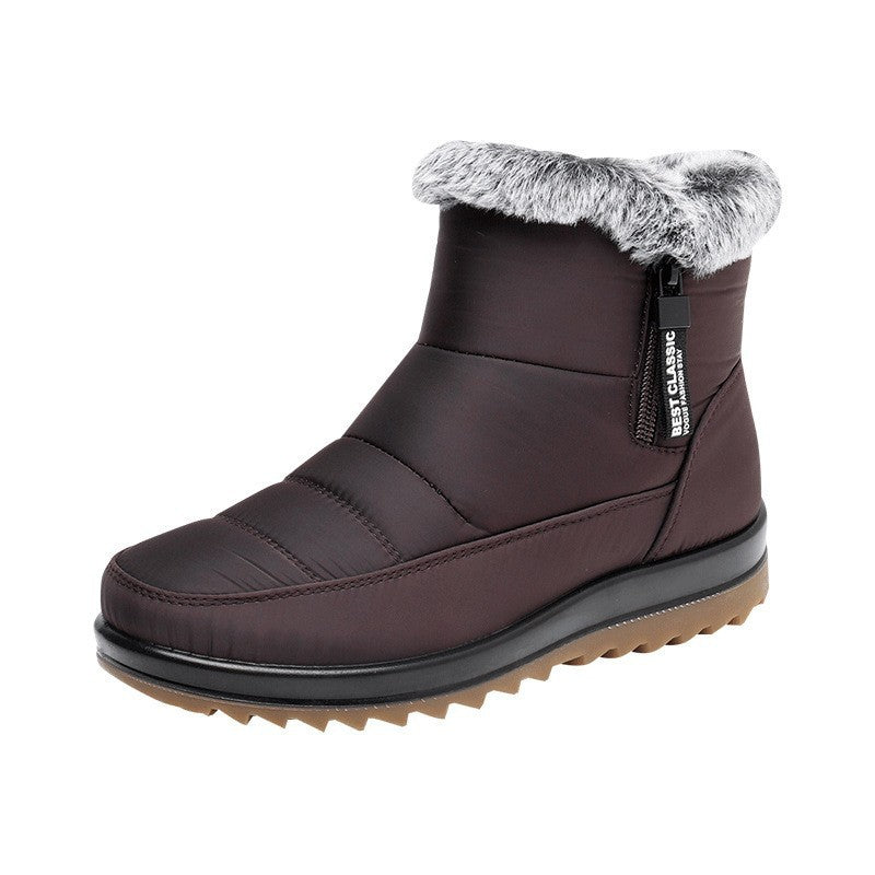 Winter Snow Boot With Side Zipper For Women