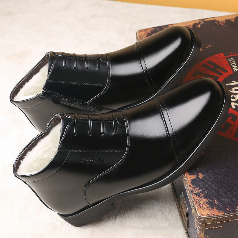 Winter Real Leather With Fleece Lining - Men's Cotton Shoes