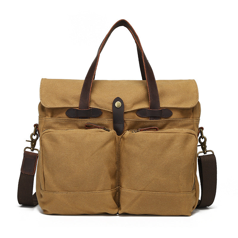 Portable Men's Briefcase - One-shoulder Crossbody Outdoor Travel