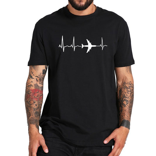 T-shirts — Cartoon Solid Men's Slim Shirt