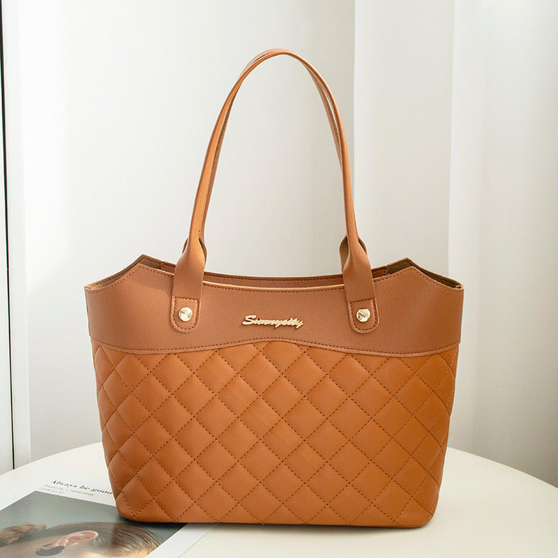 Rhombus Women Handbag - Women Shopping Shoulder Crossbody Bags