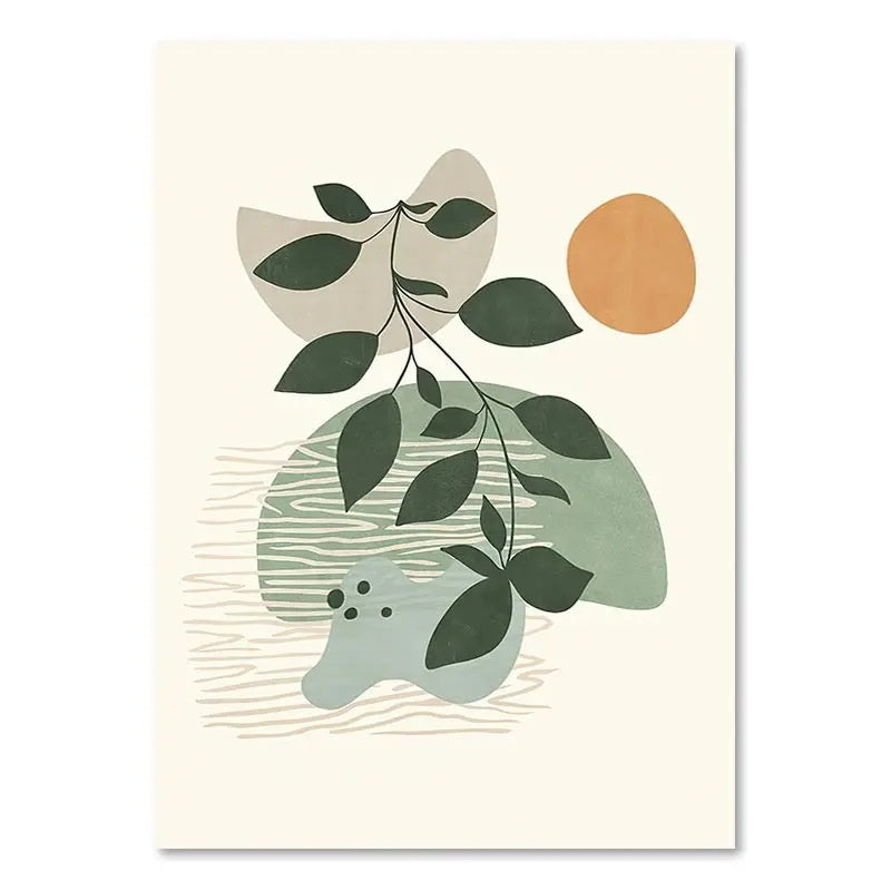 Green Plant Decorative Painting – Vertical Rectangle Canvas Wall Art! - JumoShop