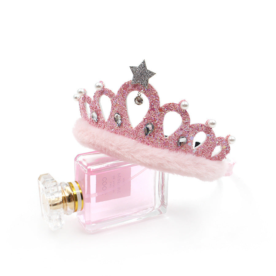 New Sequined Crystal Tiara - Girls Crown, Children's Hair Accessories