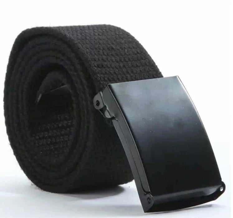 Candy-Colored Fashionable Canvas Belts for Men and Women