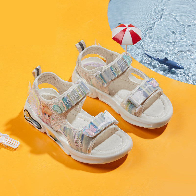 Harpy Bear Kids' Sandals - Sunshine Princess Shoes Girls' Sandals Cute Cartoon Breathable Slippers