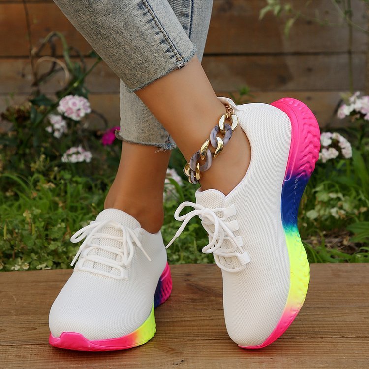 Lace-up Mesh Shoes for Women