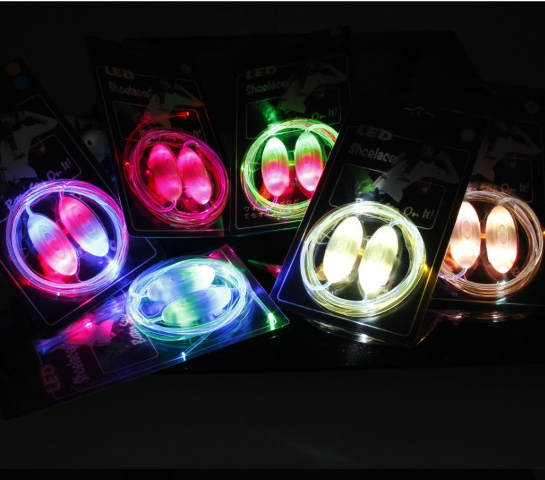 Led Sport Shoe Laces - Glow Shoe Strings Round  Light Shoelaces