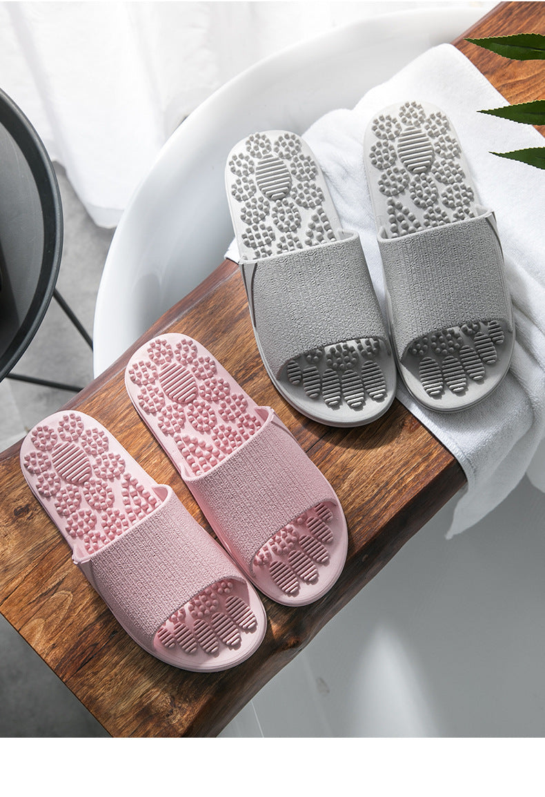 Reflexology Foot Massage Slippers -- Bath Slippers Tension Relief Acupuncture Feet Massager Household Slipper Foot Health Care