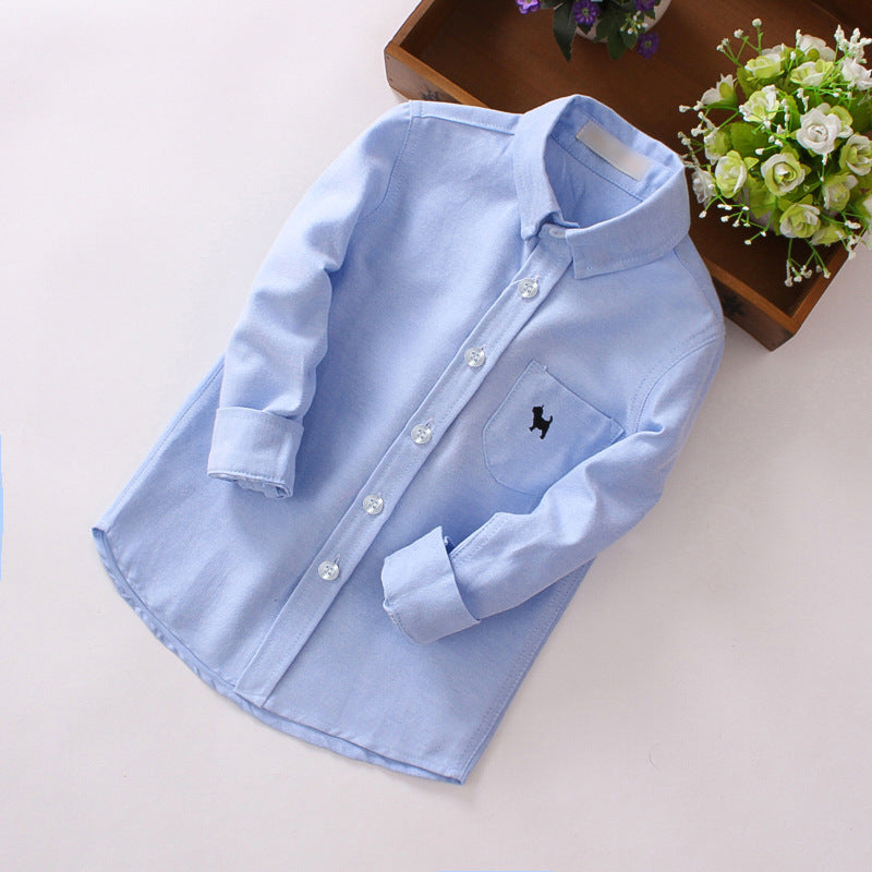 Boys' Children's Shirts - Long-sleeved Shirts
