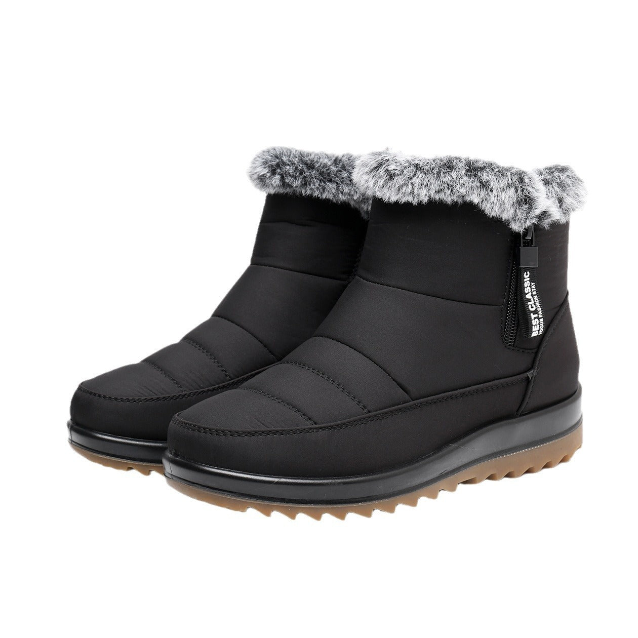 Winter Snow Boot With Side Zipper For Women