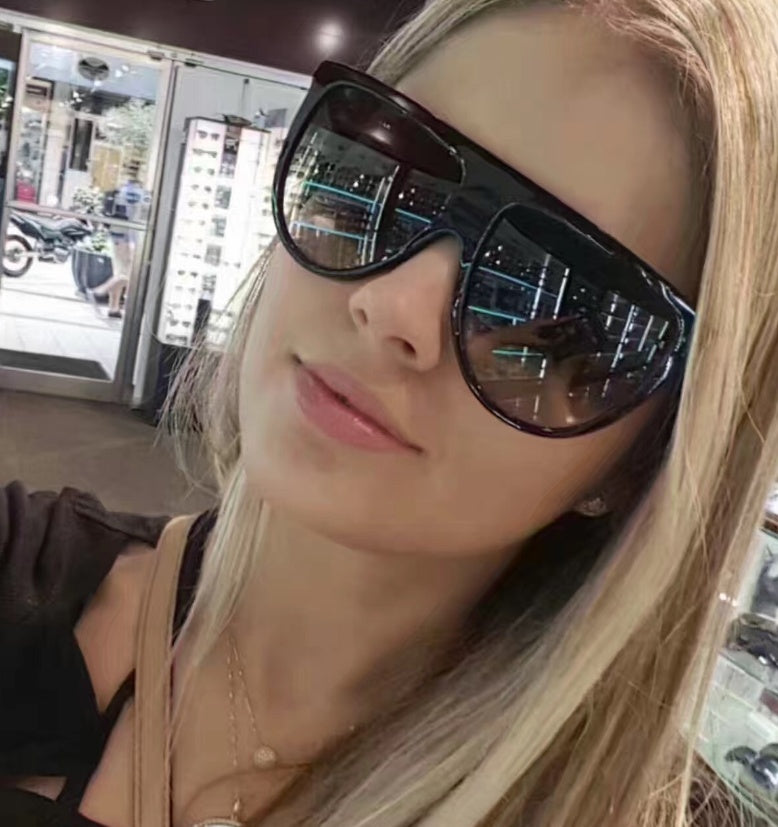 Women Gradient Lens Sun Glasses - Women Full Frame Shades Glasses Ladies Unisex