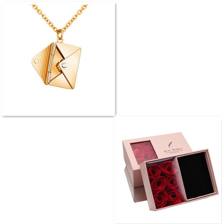 Fashion Envelop Necklace - Women Lover Letter Pendant Best Gifts For Girlfriend