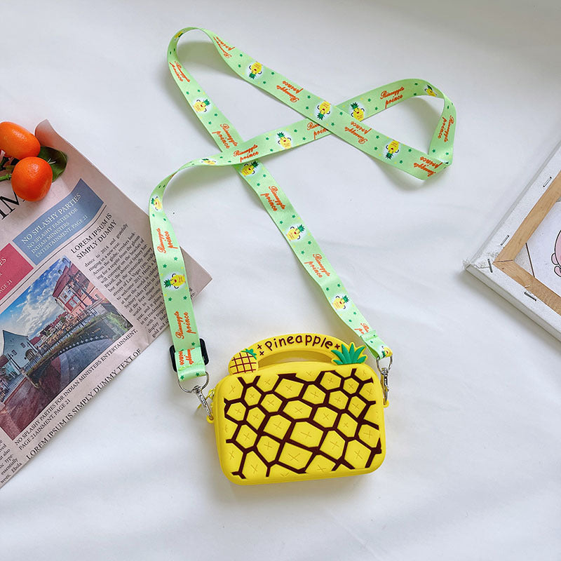 Silicone Portable Crossbody Bags - Fruit Donut Shoulder Bag