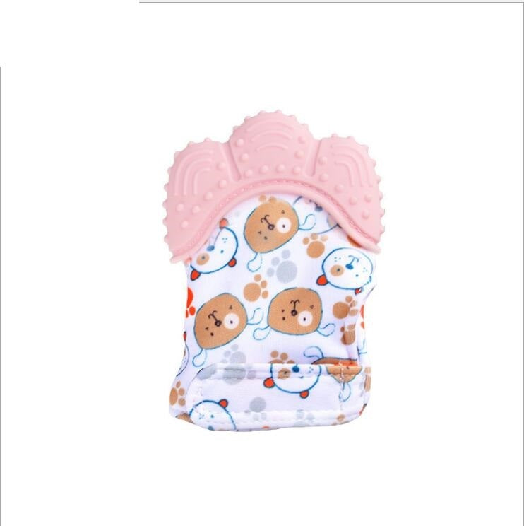 Baby Teether Anti-Bite Silicone Molar Gloves -  children's sound toys