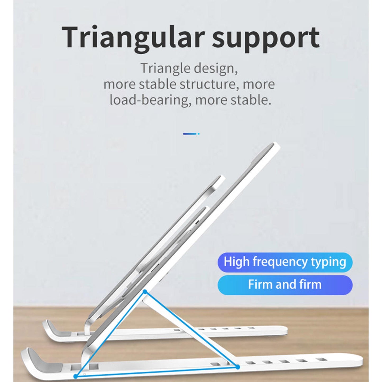 Adjustable Non-slip Laptop Stand - Notebook Cooling Stand Portable For 11-17 Inch Tablet