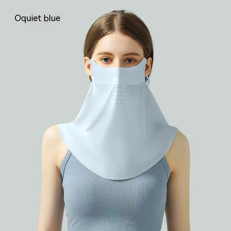 Facekini Full Face Sunscreen Mask - Breathable Thin Ice Silk