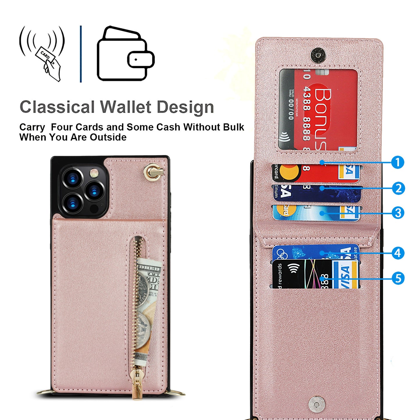 Zipper Phone Case - Phone Case Crossbody