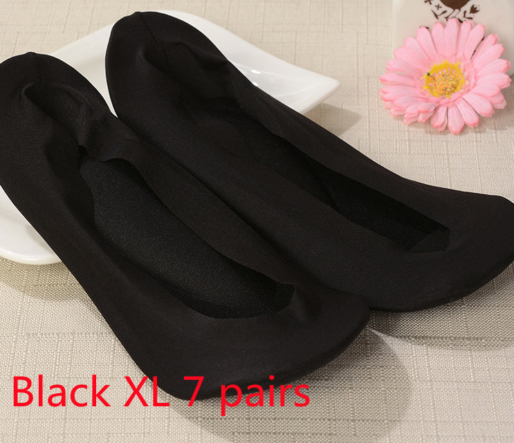 3D Arch Foot Massage Health Care Women Socks - Summer Socks Ice Silk Socks Invisible Slippers Feet Care