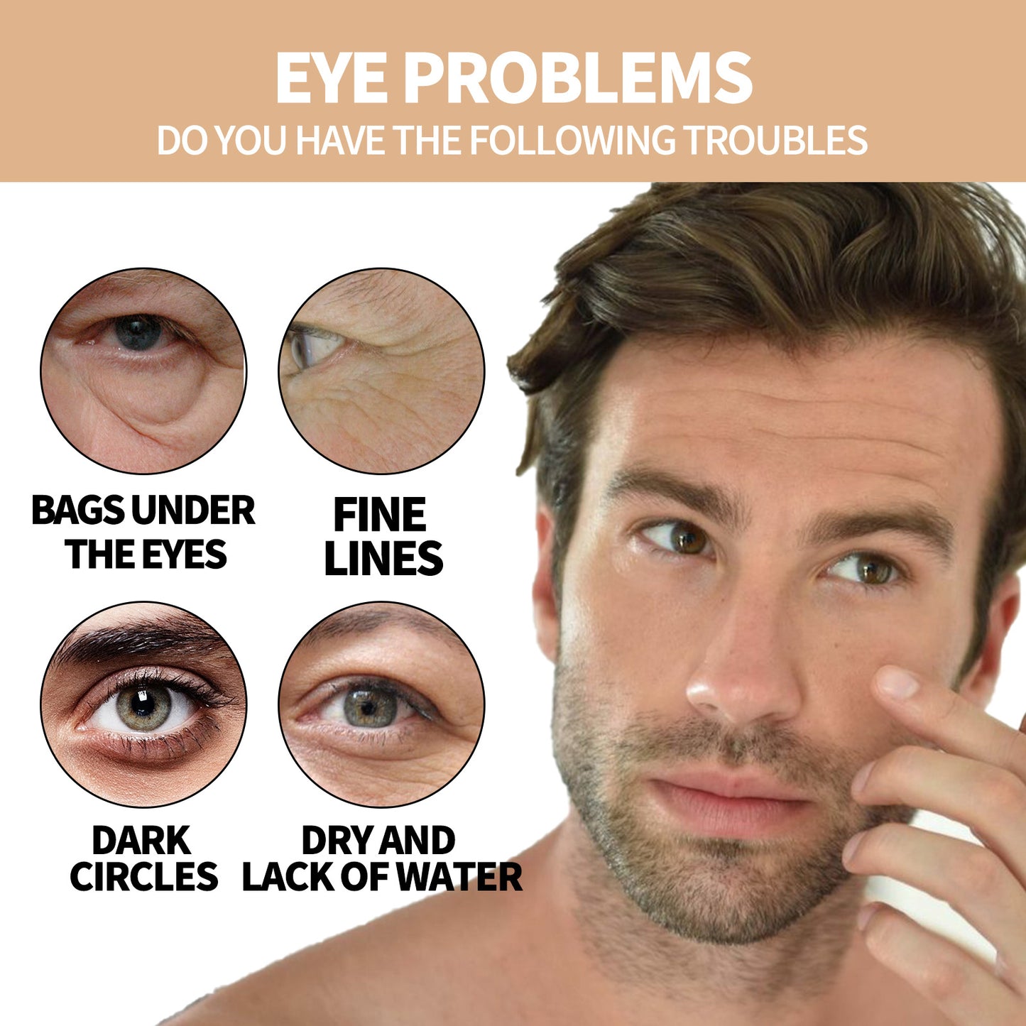 East Moon Men's Hydrating Energizing Eye Roller