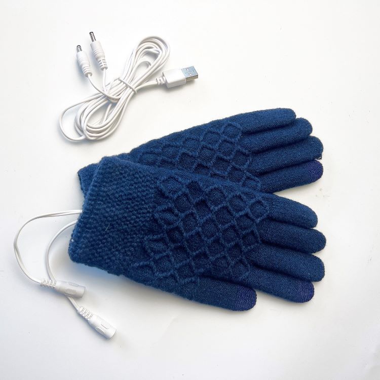 Breathable 5V USB Heated Gloves - Winter Heated Gloves Knitted Heating Gloves Knitting Battery Powered Sports Outdoor Hunting