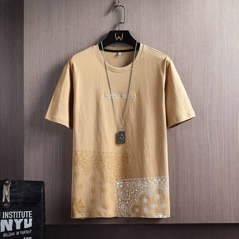 Men's Clothing - Short-sleeved T-shirts, Half-sleeved T-shirts, Loose Bottoming Shirts,