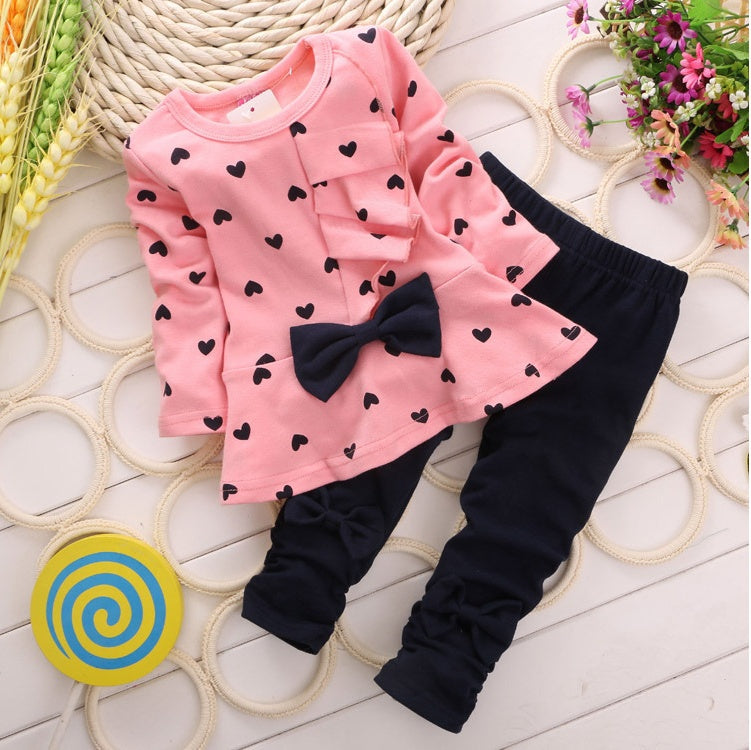 Love Bow Girl 2 Piece Set