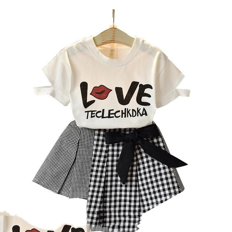Adorable Girls Clothing Sets - Summer T Shirts & skirt Clothes