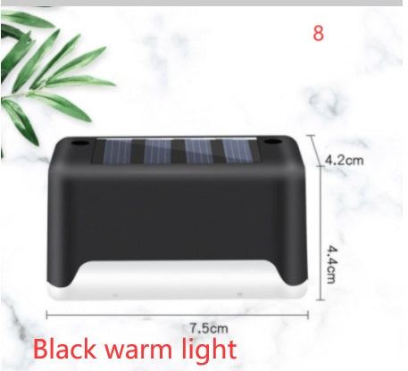 New Upgrade Waterproof LED Solar Fence Lamp - Solar Deck Lights Solar Step Light Outdoor For Patio Stairs Garden Pathway Step Yard