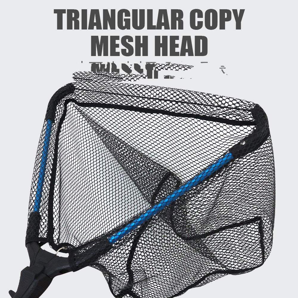 Aluminum Alloy Retractable Triangle Folding Hand Net - Lure Fishing Net