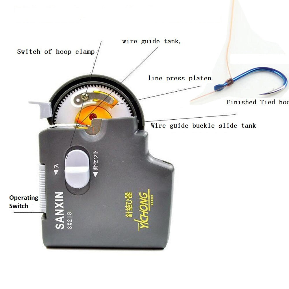 Portable Electric Automatic Fishing Hook - Tier Machine Fishing Accessories