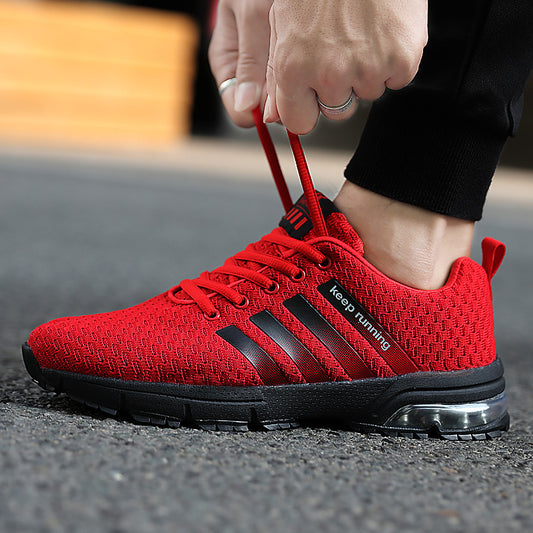 Best Selling Couple Sports Shoes - Breathable Mesh Outdoor Men and Women Running Shoes