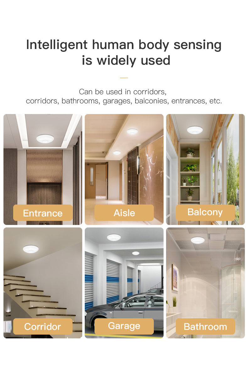 Human Induction Ceiling Lamp - Infrared Garage Lamp