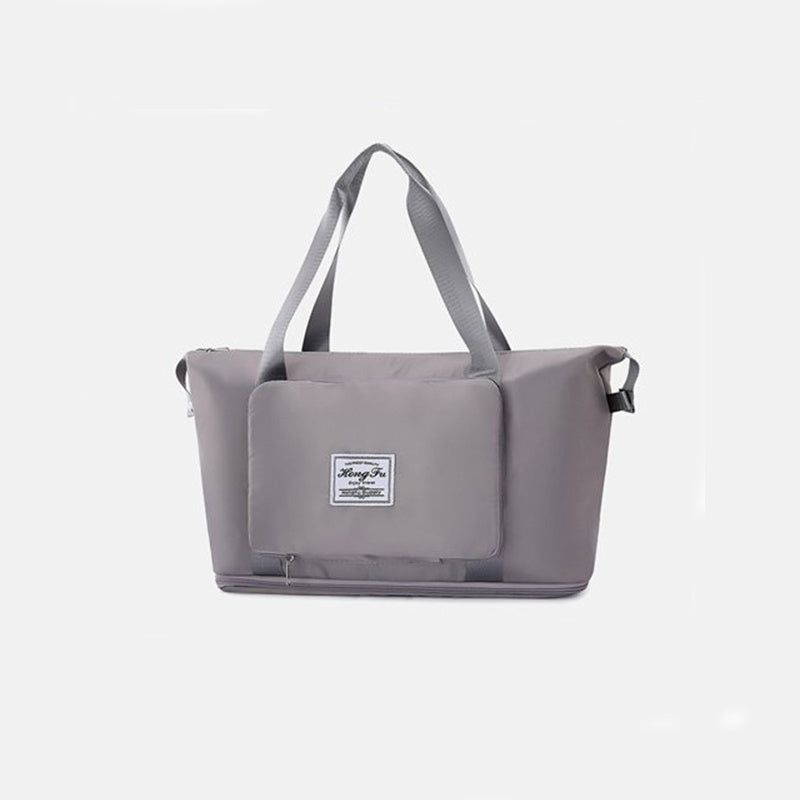 Foldable Storage Travel Bag - Waterproof Large Capacity Gym Fitness Bag,  Weekender Overnight For Women