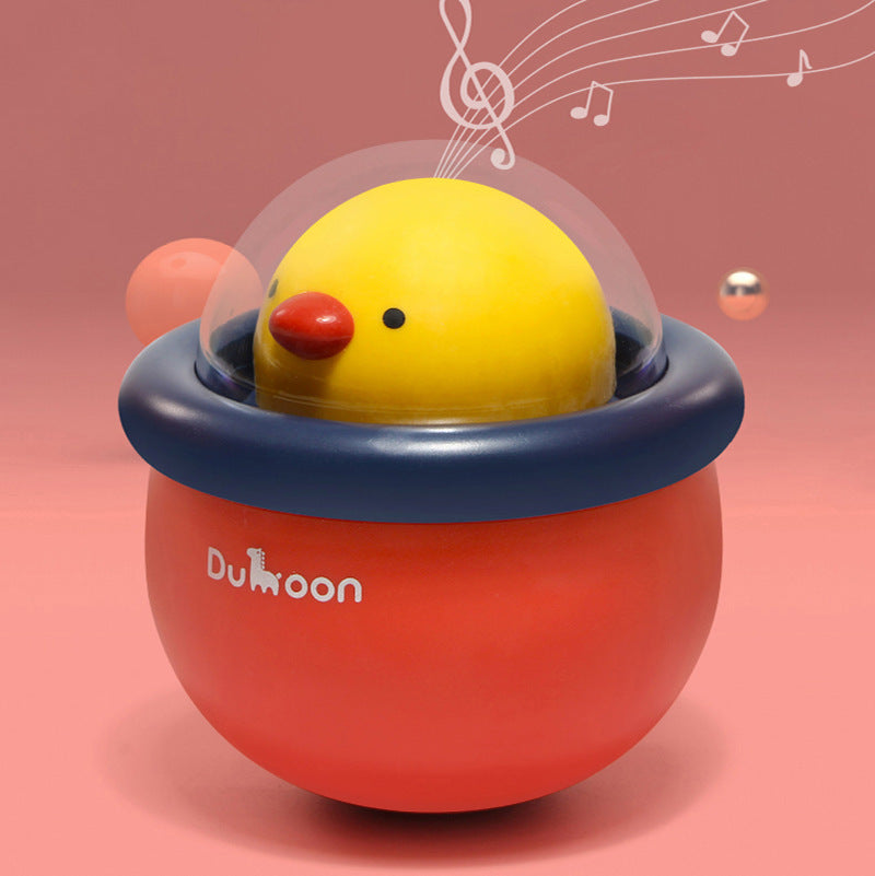 Cute Chicken Tumbler Music Bells Toy - Infants Educational Early Education Baby Rattle Toys
