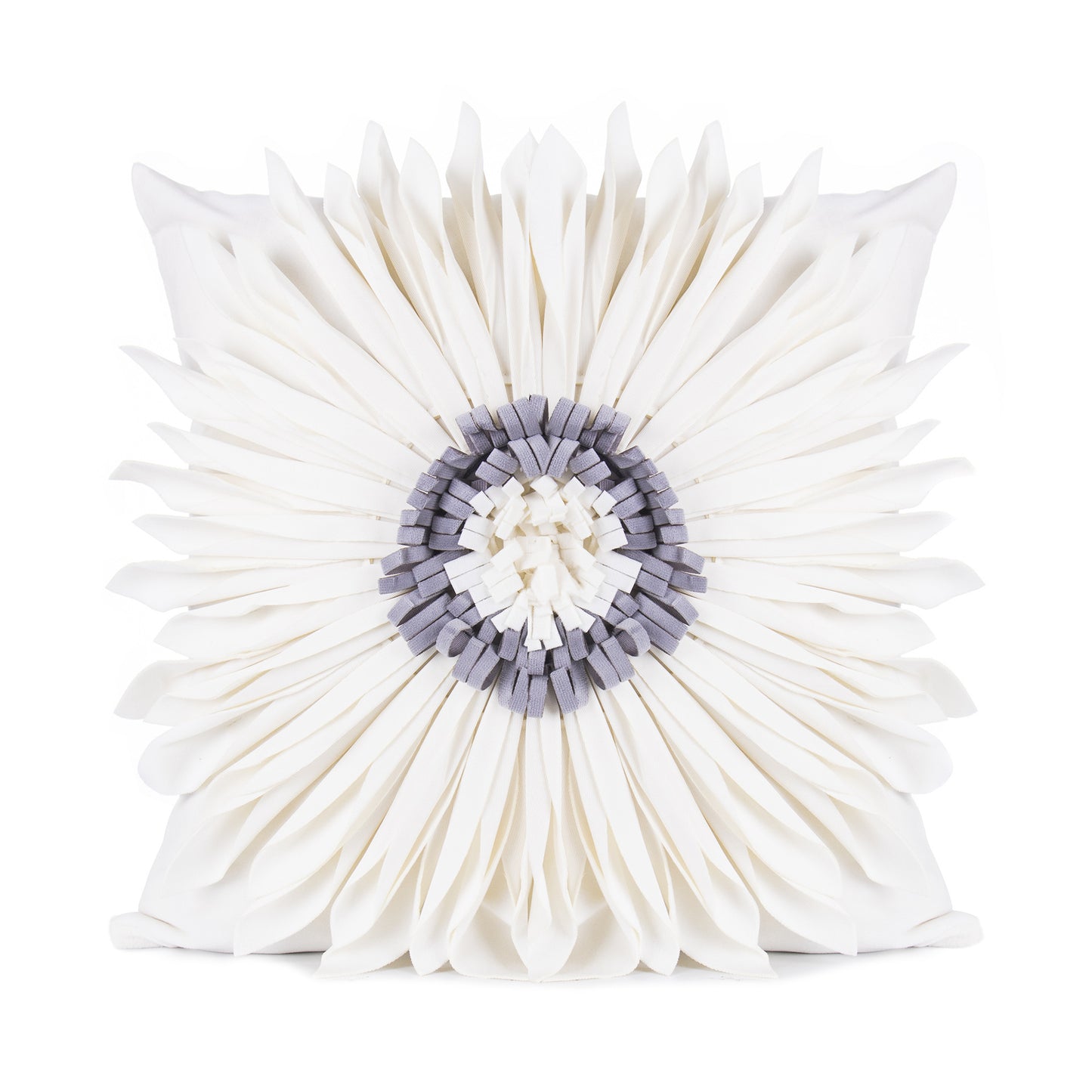 Fashion Modern Style White Throw Pillows Cushion Cover - Waist Pillow Blue Cushion Case
