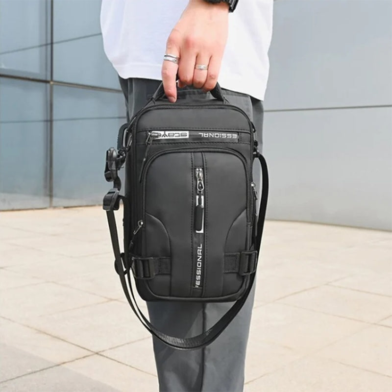 Crossbody Bags - Men Multifunctional Backpack, Shoulder Chest Bags