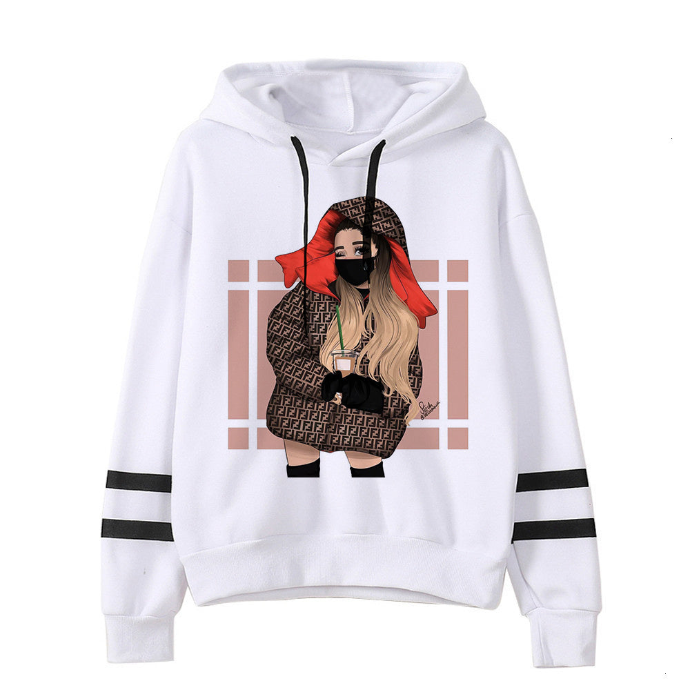 Printed Hooded Sweater