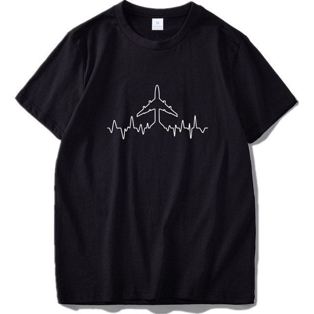 T-shirts — Cartoon Solid Men's Slim Shirt