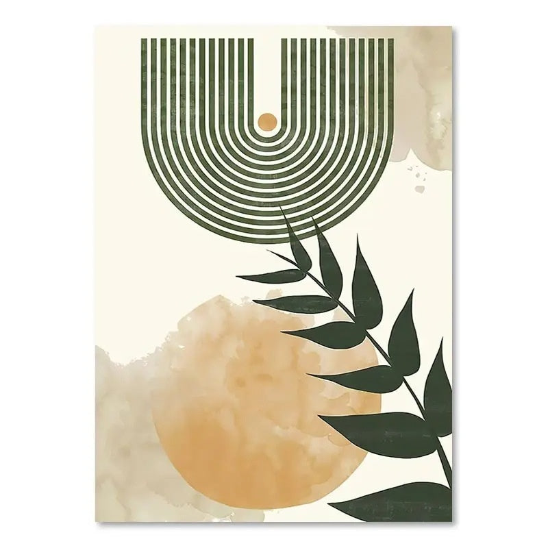 Green Plant Decorative Painting – Vertical Rectangle Canvas Wall Art! - JumoShop