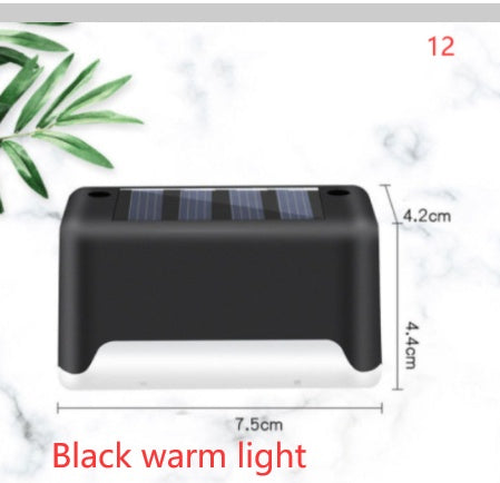 New Upgrade Waterproof LED Solar Fence Lamp - Solar Deck Lights Solar Step Light Outdoor For Patio Stairs Garden Pathway Step Yard