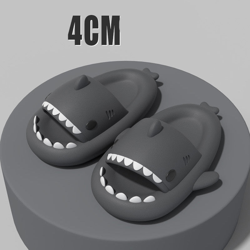 Adult's Slippers Indoor - Outdoor Funny Shark Cartoon