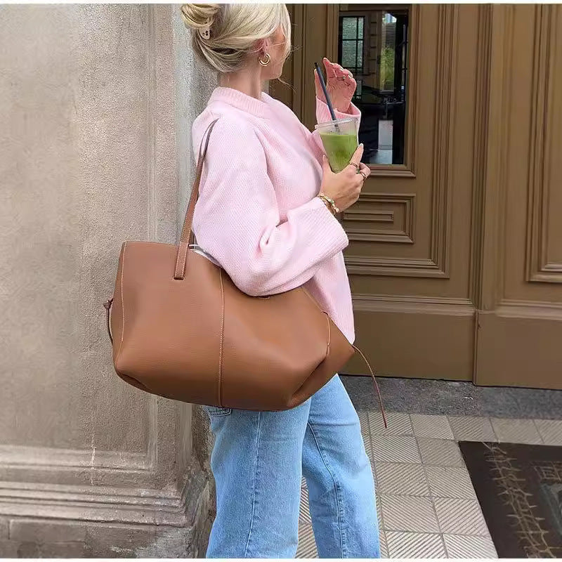 Sweet Crew Neck Pullover Sweater - Winter Fashion Loose Long-sleeved Tops For Women Clothing