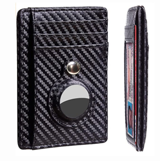 Air Tag Wallet - Anti Theft Bullet Card Bag