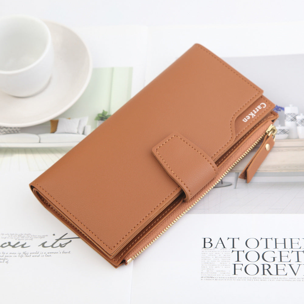Women's Wallet - Long Wallet, Women Zipper Card