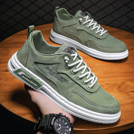 Men Sneakers Lace-up Letter Print Platform