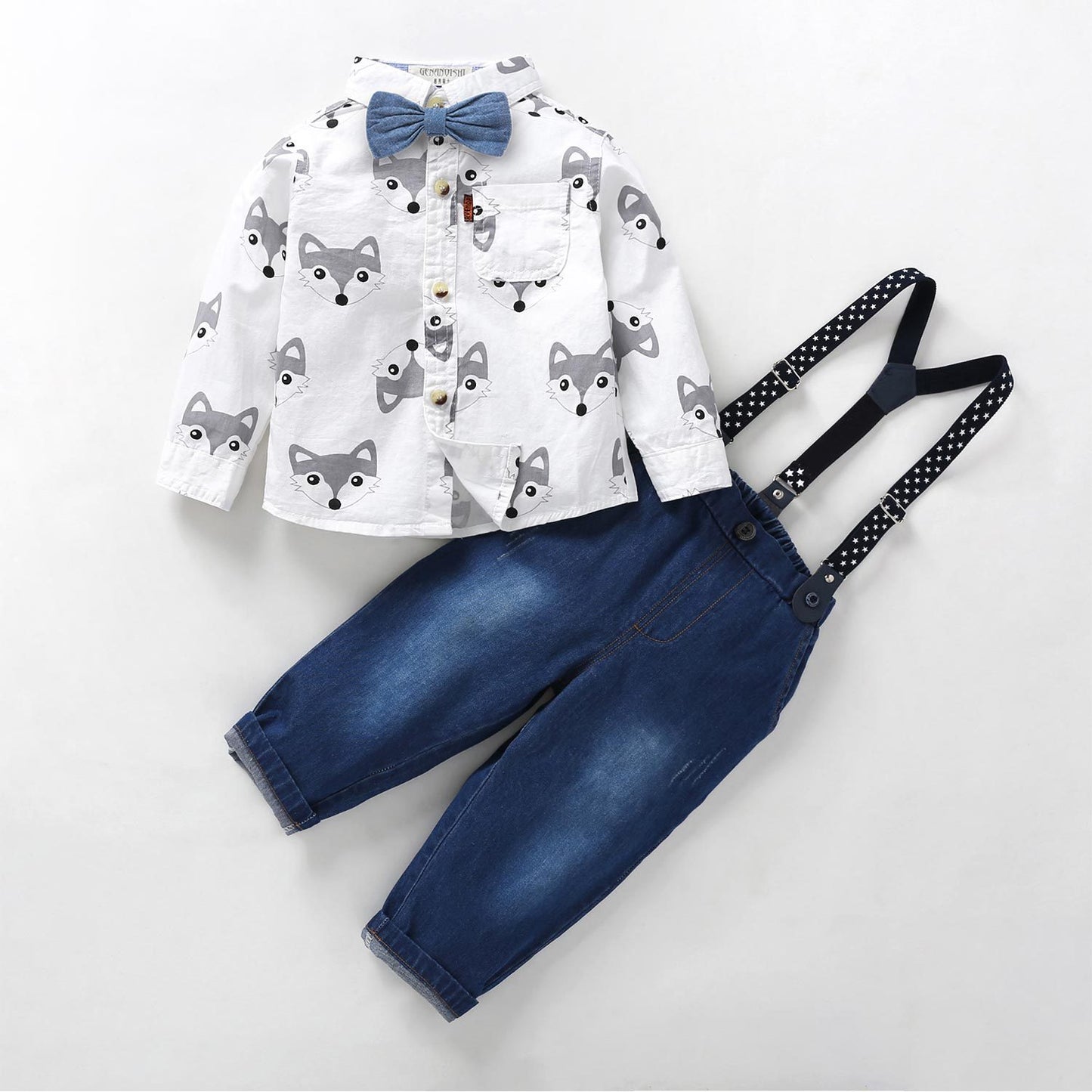 Cute Three-piece Gentleman Suspenders