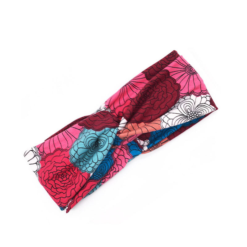 Floral cross hair band - JumoShop