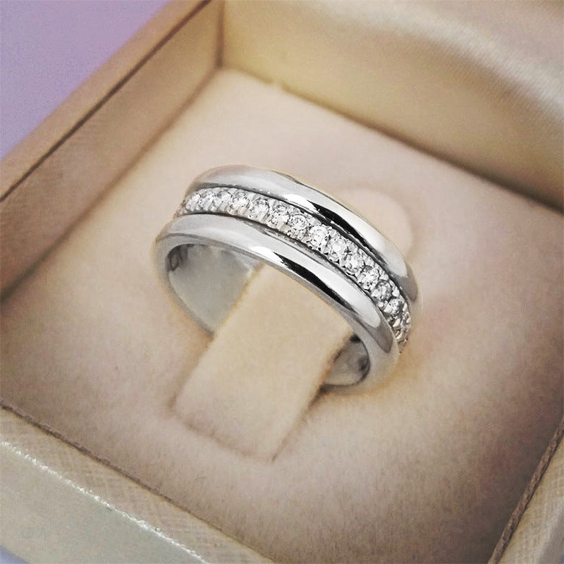 European American Style Simple Golden Ring - Copper Plated Fashion Ring
