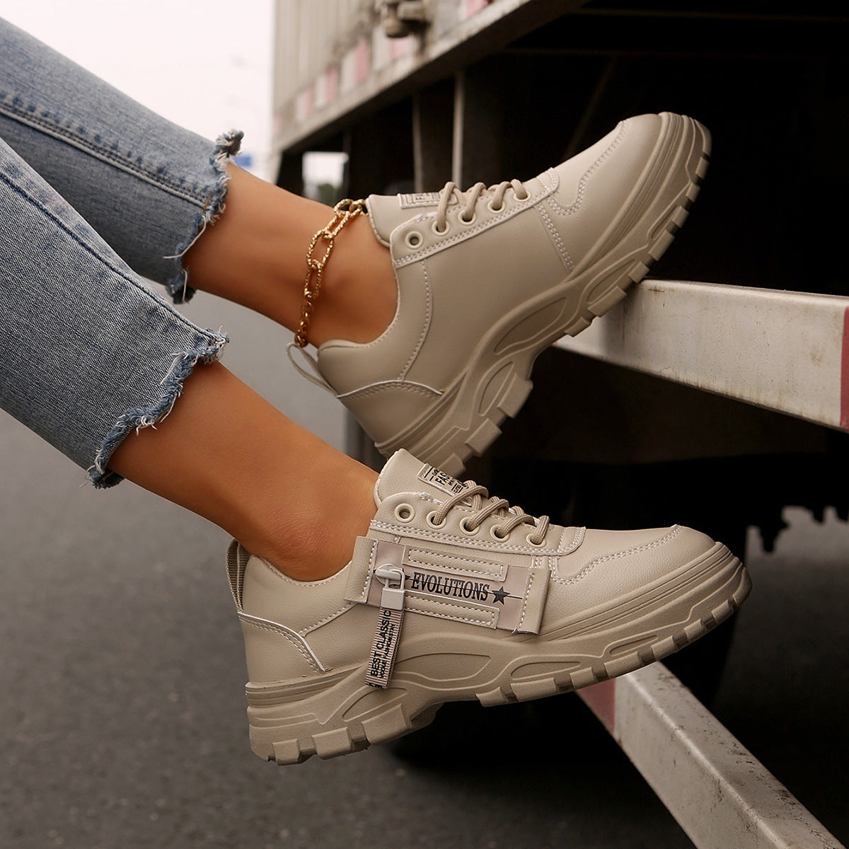 Lace-up Sports Shoes for Women