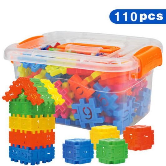 110pcs DIY 3D Mosaic Building Blocks Set – Educational Toy for Kids (Multicolor) - JumoShop